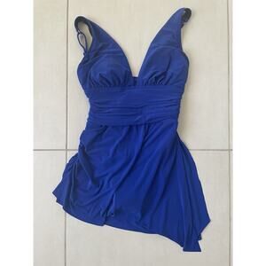 Magic Suit Swim One Piece Swimsuit Ruched Skirt Swimwear FLAW